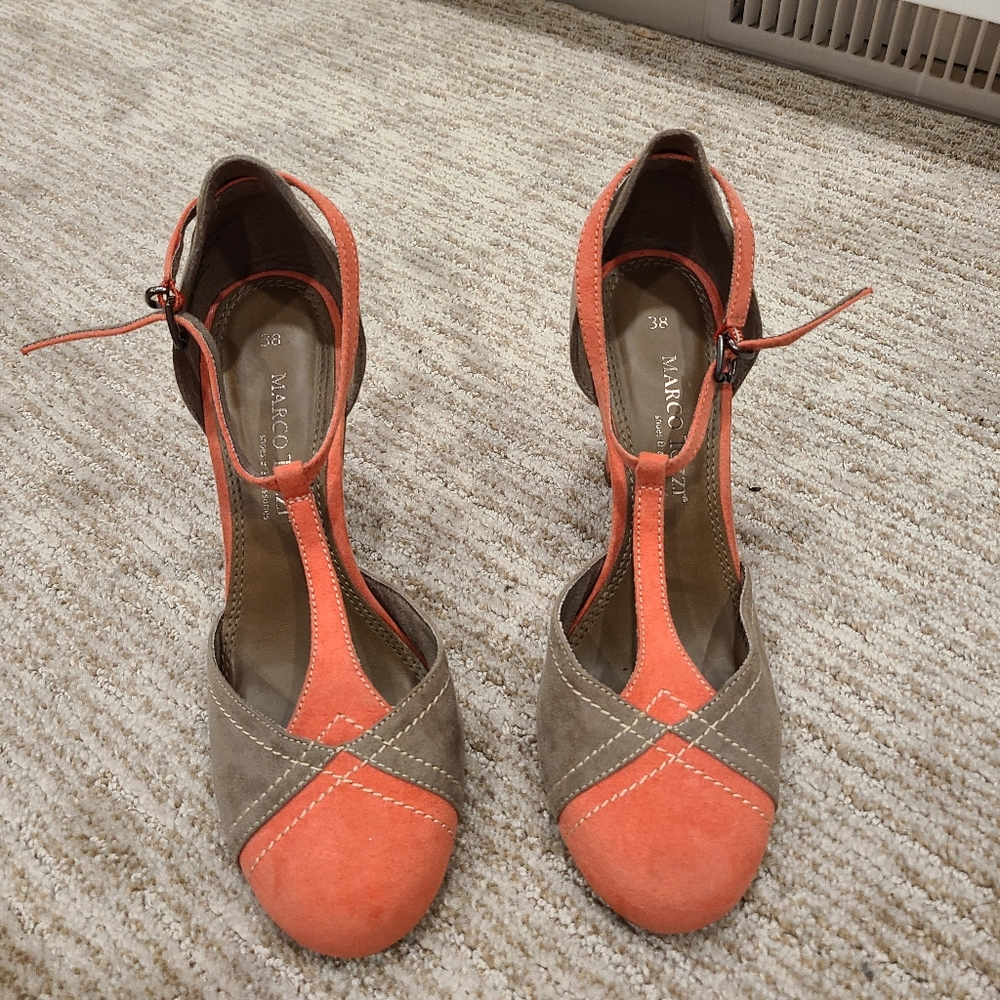 Marco Tozzi pepper escarpin salomė orange